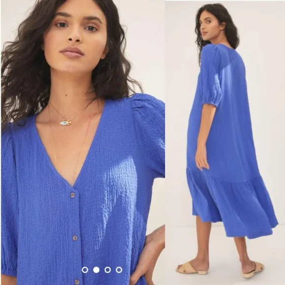 ANTHRO' MAEVE Blue Scarletta Dress - Picture 2 of 8